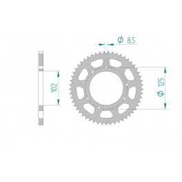 COURONNE ACIER AFAM PAS 420 COURONNE ACIER AFAM PAS 420