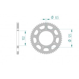 COURONNE ACIER AFAM PAS 420