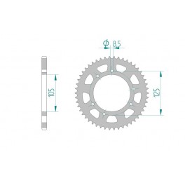 COURONNE ACIER AFAM PAS 420