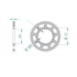 COURONNE ACIER AFAM PAS 420