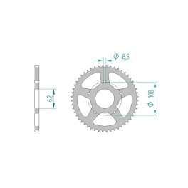 COURONNE ACIER AFAM PAS 420 COURONNE ACIER AFAM PAS 420