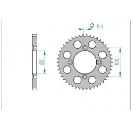 COURONNE ACIER AFAM PAS 428 COURONNE ACIER AFAM PAS 428