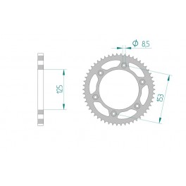 COURONNE ACIER AFAM PAS 428 COURONNE ACIER AFAM PAS 428
