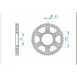 COURONNE ACIER AFAM PAS 428