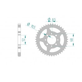 COURONNE ACIER AFAM PAS 428