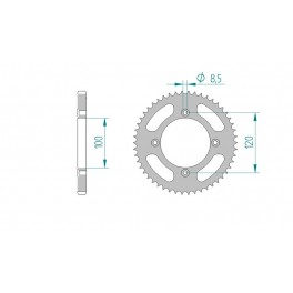 COURONNE ACIER AFAM PAS 428 COURONNE ACIER AFAM PAS 428