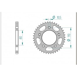 COURONNE ACIER AFAM PAS 428
