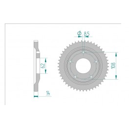 COURONNE ACIER AFAM PAS 428