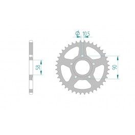 COURONNE ACIER AFAM PAS 520 COURONNE ACIER AFAM PAS 520