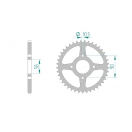 COURONNE ACIER AFAM PAS 520 COURONNE ACIER AFAM PAS 520