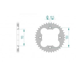 COURONNE ACIER AFAM PAS 520 COURONNE ACIER AFAM PAS 520