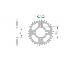 COURONNE ACIER AFAM PAS 520 COURONNE ACIER AFAM PAS 520