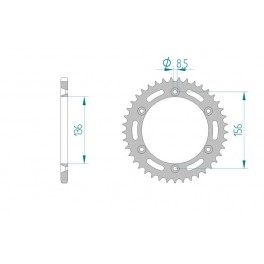COURONNE ACIER AFAM PAS 520 COURONNE ACIER AFAM PAS 520