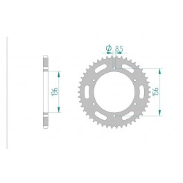 COURONNE ACIER AFAM PAS 520