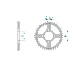 COURONNE ACIER AFAM PAS 520 COURONNE ACIER AFAM PAS 520