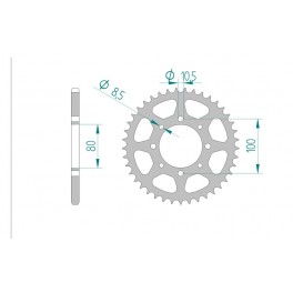COURONNE ACIER AFAM PAS 520