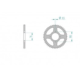 COURONNE ACIER AFAM PAS 520