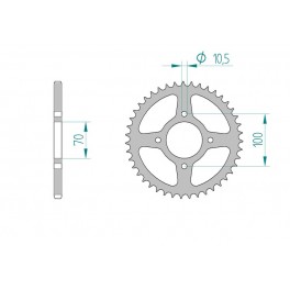 COURONNE ACIER AFAM PAS 520 COURONNE ACIER AFAM PAS 520