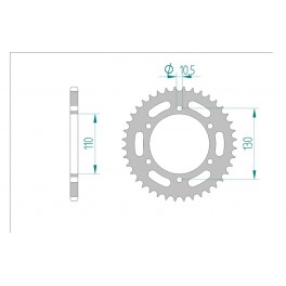 COURONNE ACIER AFAM PAS 520