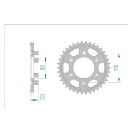 COURONNE ACIER AFAM PAS 520