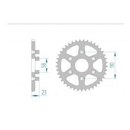 COURONNE ACIER AFAM PAS 520