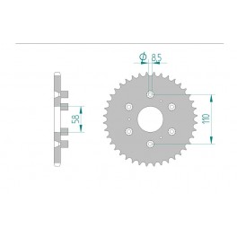 COURONNE ACIER AFAM PAS 520