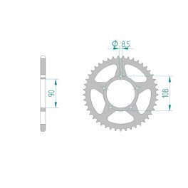 COURONNE ACIER AFAM PAS 520 COURONNE ACIER AFAM PAS 520