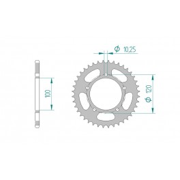 COURONNE ACIER AFAM PAS 520 COURONNE ACIER AFAM PAS 520
