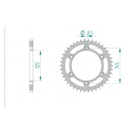 COURONNE ACIER AFAM PAS 520