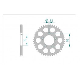 COURONNE ACIER AFAM PAS 520
