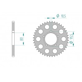 COURONNE ACIER AFAM PAS 520