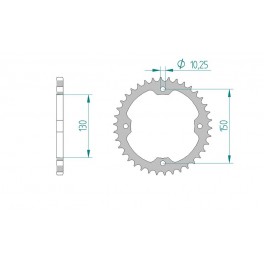 COURONNE ACIER AFAM PAS 520 COURONNE ACIER AFAM PAS 520