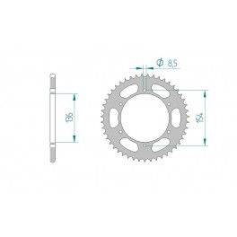 COURONNE ACIER AFAM PAS 520 COURONNE ACIER AFAM PAS 520