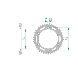 COURONNE ACIER AFAM PAS 525 COURONNE ACIER AFAM PAS 525