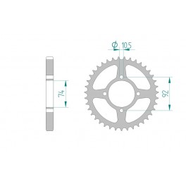 COURONNE ACIER AFAM PAS 530