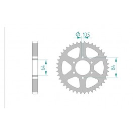 COURONNE ACIER AFAM PAS 530