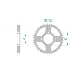COURONNE ACIER AFAM PAS 530