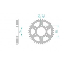 COURONNE ACIER AFAM PAS 530