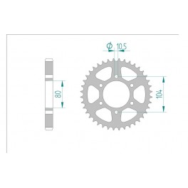 COURONNE ACIER AFAM PAS 530