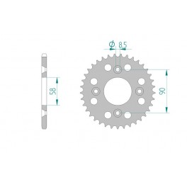 COURONNE ALU AFAM PAS 420 COURONNE ALU AFAM PAS 420