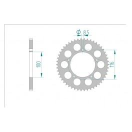 COURONNE ALU AFAM PAS 420 COURONNE ALU AFAM PAS 420