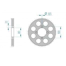 COURONNE ALU AFAM PAS 420 COURONNE ALU AFAM PAS 420