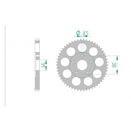 COURONNE ALU AFAM PAS 428 COURONNE ALU AFAM PAS 428