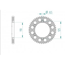 COURONNE ALU AFAM PAS 428 COURONNE ALU AFAM PAS 428