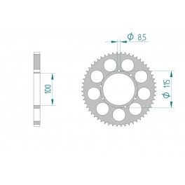 COURONNE ALU AFAM PAS 428 COURONNE ALU AFAM PAS 428