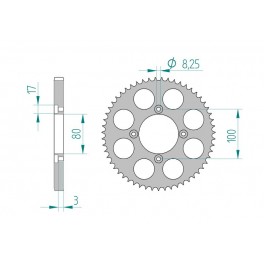 COURONNE ALU AFAM PAS 428 COURONNE ALU AFAM PAS 428