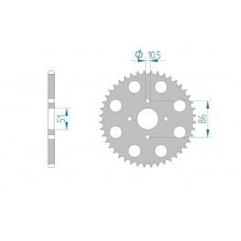 COURONNE ALU AFAM PAS 520 COURONNE ALU AFAM PAS 520