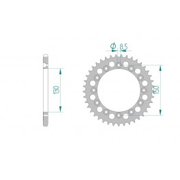 COURONNE ALU AFAM PAS 520 COURONNE ALU AFAM PAS 520