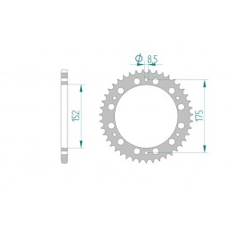 COURONNE ALU AFAM PAS 520 COURONNE ALU AFAM PAS 520