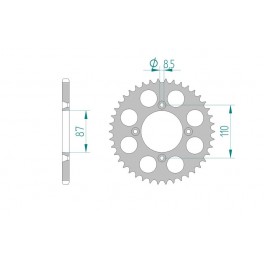 COURONNE ALU AFAM PAS 520 COURONNE ALU AFAM PAS 520